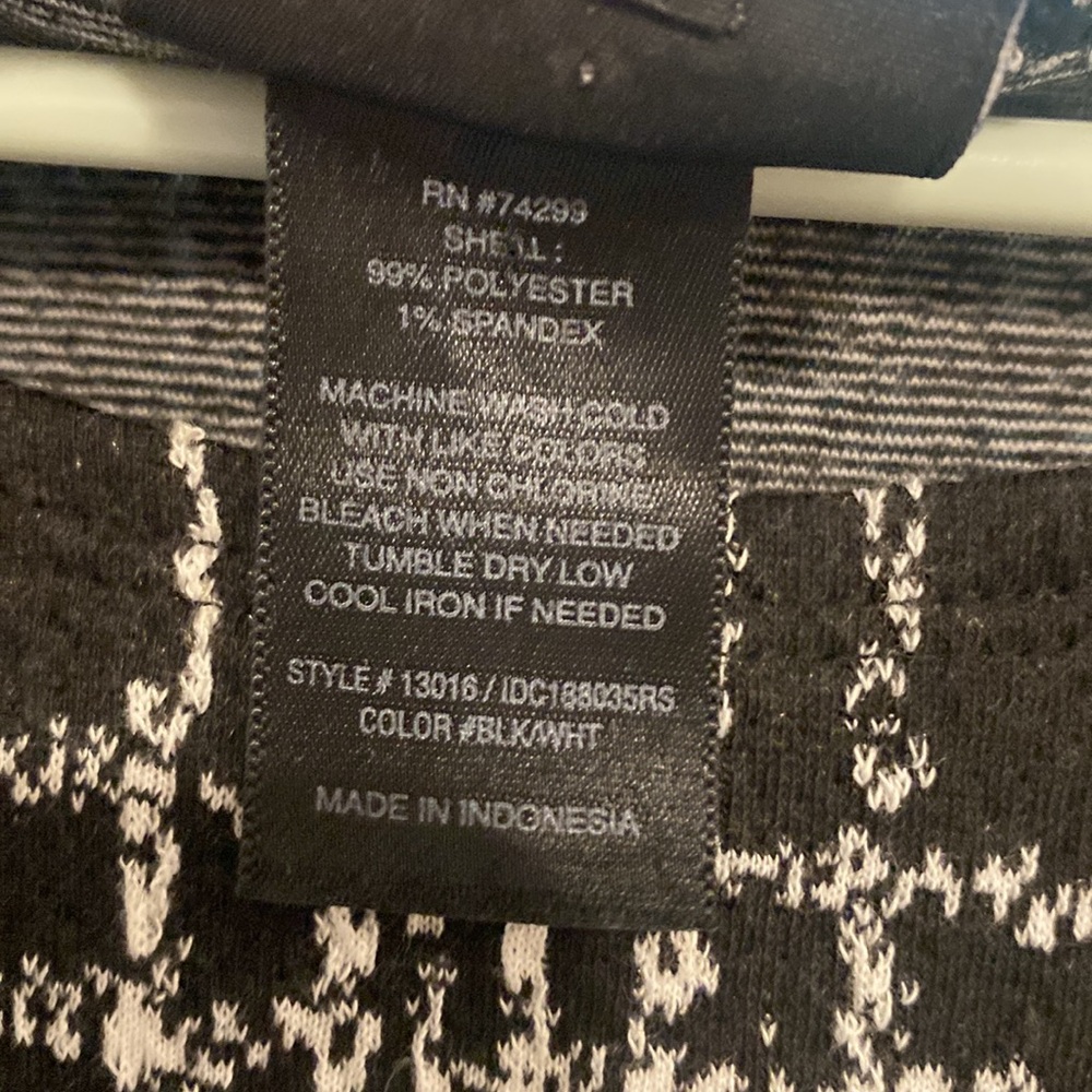 EnFocus Studios Black and White Pattern Dress [Size: 14] - Picture 5 of 5